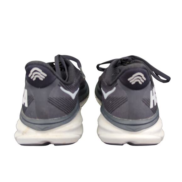 Hoka Clifton 9 Black Athletic Running Shoes Women's Size 7.5B 1127896 BWHT - Picture 5 of 9